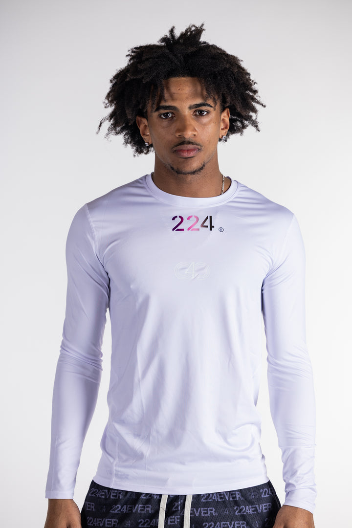 224 ‘IRISLIGHT’ WHITE COMPRESSION LONGSLEEVE