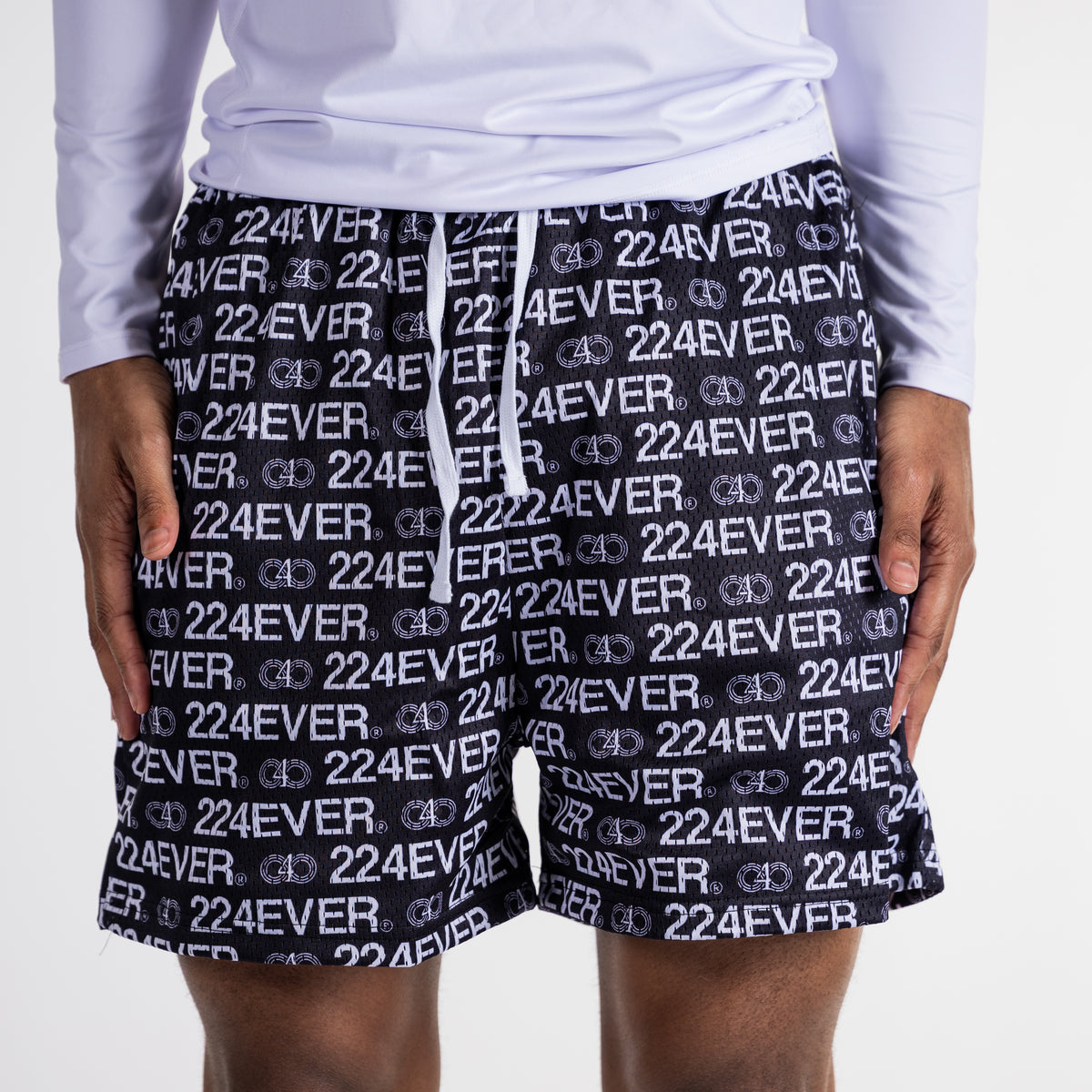224 ‘OG BLACK’ MESH SHORTS – 224EVER.CO