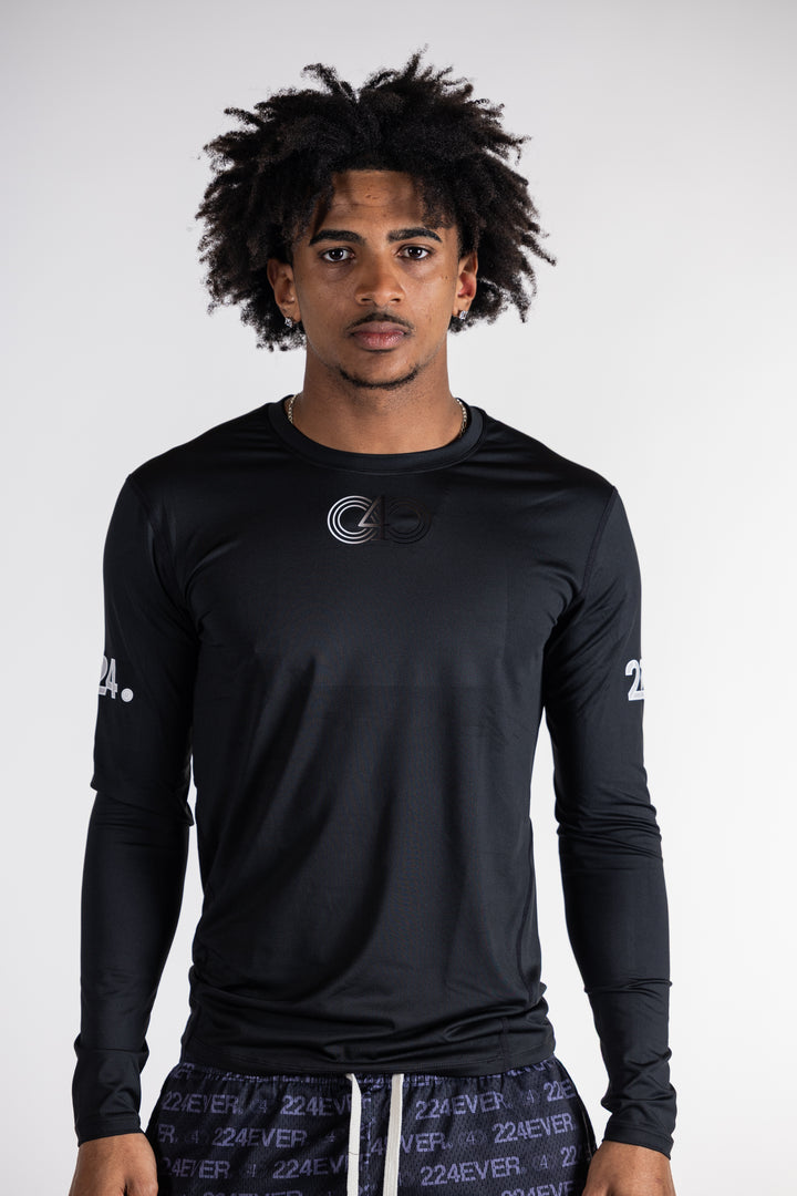 224 ‘MOONLIGHT’ BLACK COMPRESSION LONGSLEEVE