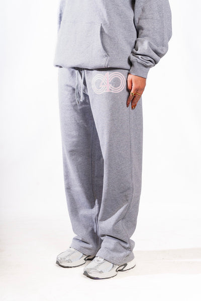 224 ‘DUSTY ROSE’ GREY BASIC SWEATPANT