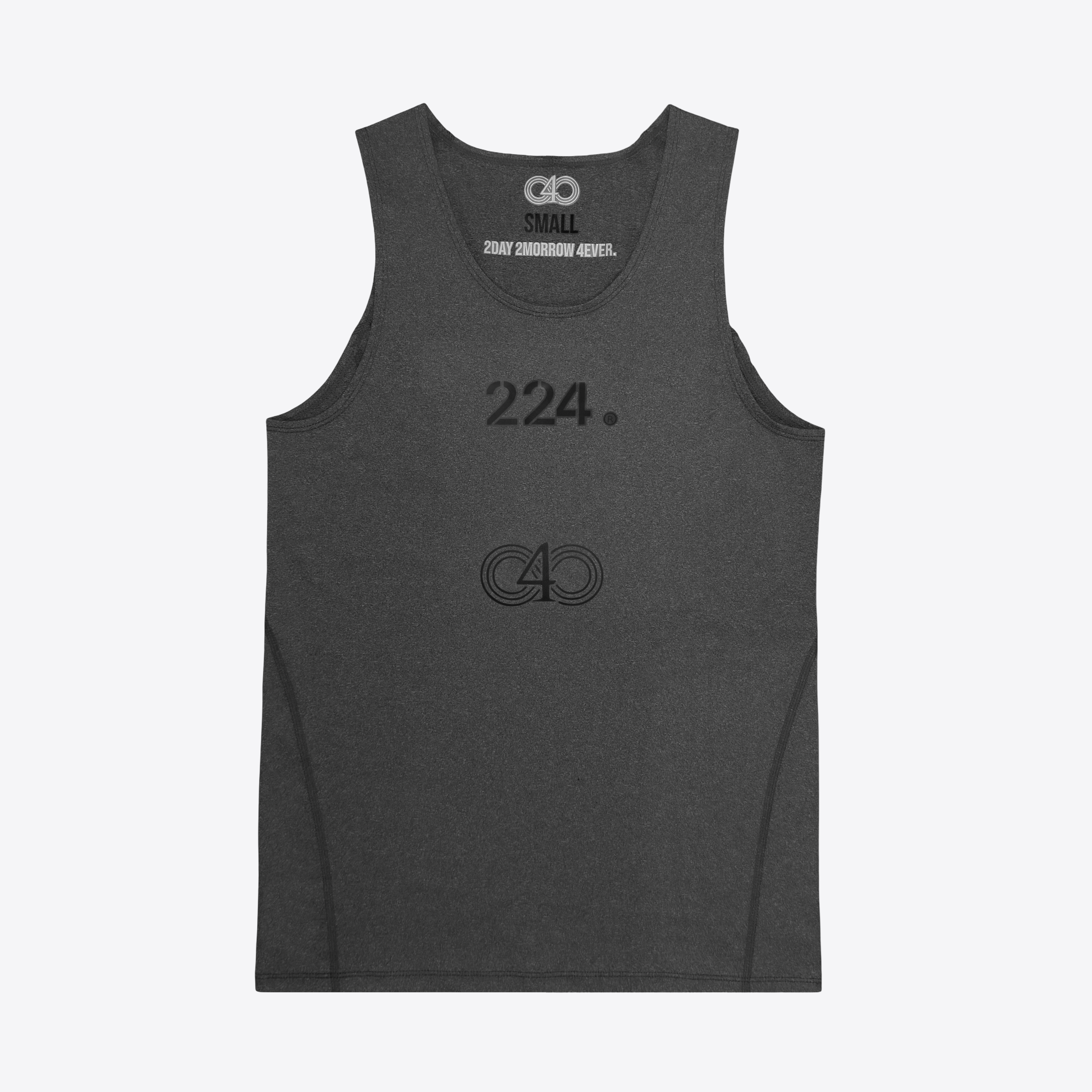 2:24 ‘TEAL’ BLACK COMPRESSION SHIRT