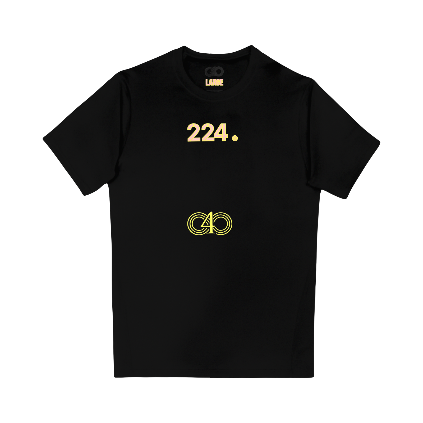 2:24 ‘PASTEL’ BLACK COMPRESSION SHIRT