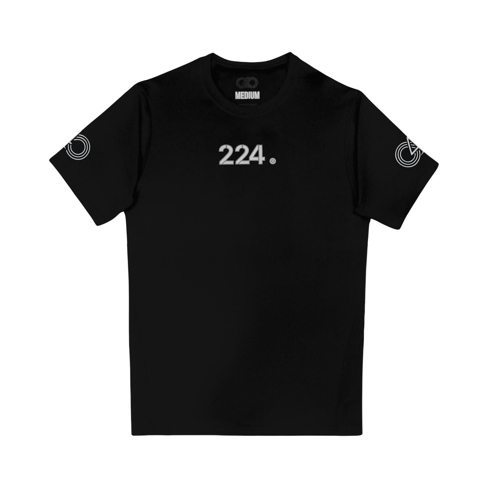 2:24 ‘PASTEL’ BLACK COMPRESSION SHIRT