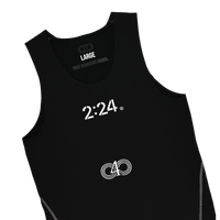 2:24 ‘TEAL’ BLACK COMPRESSION SHIRT