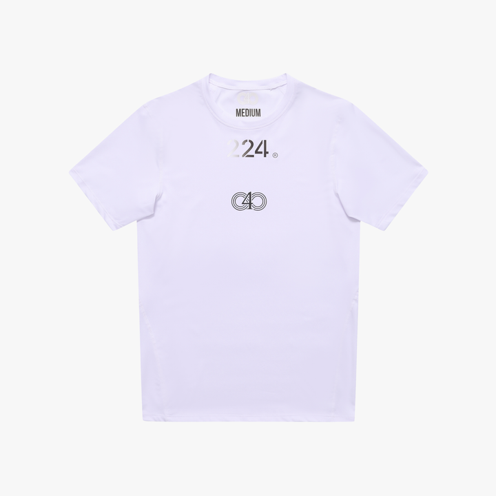 224 ‘FADED’ WHITE COMPRESSION SHIRT