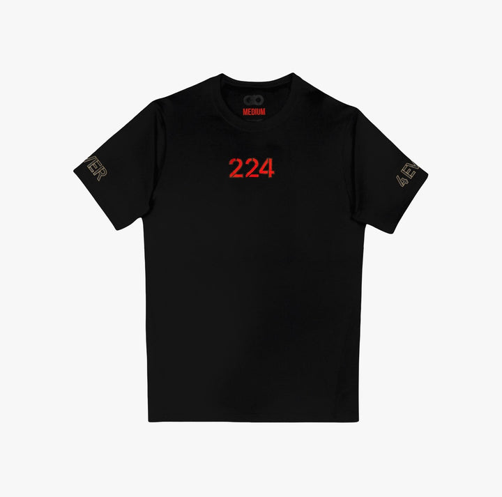 224 ‘AUBURN’ BLACK COMPRESSION SHIRT