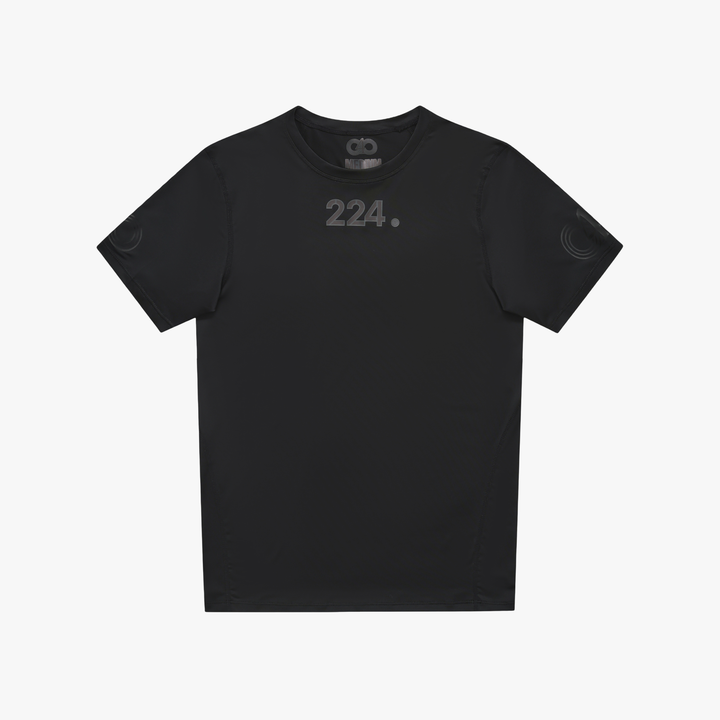 224 ‘TRIPLE’ BLACK COMPRESSION SHIRT